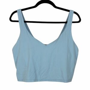 Aerie OFFLINE Real Me Sports Bra Light Blue XXL Low Impact Athleisure
